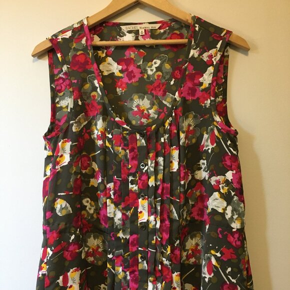 RACHEL Rachel Roy Spring Pintuck Floral Tunic Dress - Picture 6 of 16